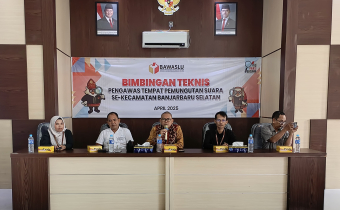 Ketua Bawaslu Banjarbaru hadiri Bimtek PTPS Banjarbaru Selatan