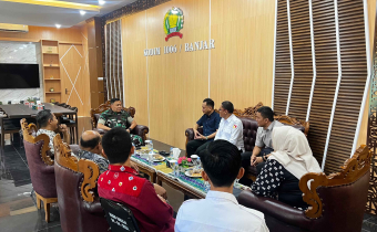 Bawaslu Kota Banjarbaru audiensi ke Kodim 1006/Banjar