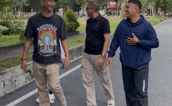 Jajaran Bawaslu Kota Banjarbaru Ikuti Jalan Santai